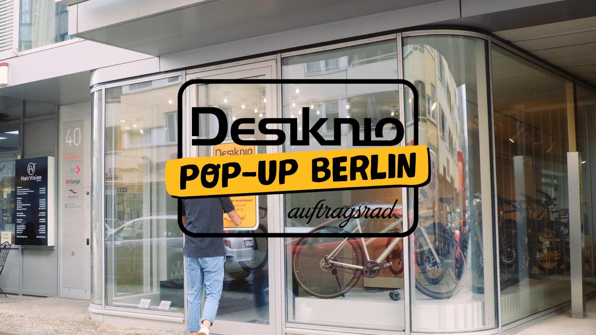 Desiknio open e-bike POP-UP Store in Berlin with dealer Auftragsrad